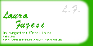 laura fuzesi business card