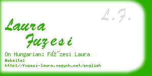 laura fuzesi business card